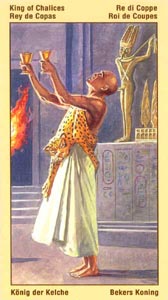 Koning van Kelken (Ramses Tarot Of Eternity-deck)
